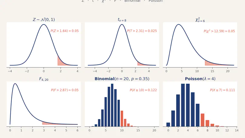 StatTables — Interactive Statistical Distribution Tables & Calculators